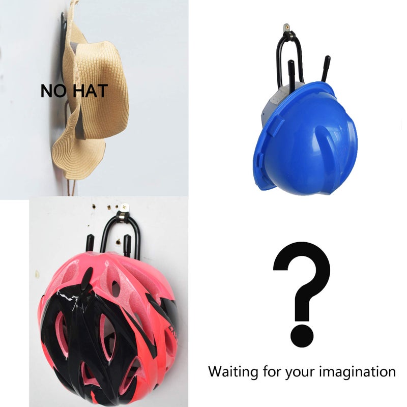 YYST Hard Hat Rack Hard Hat Holder Storage Hanger - No Hard Hat -4/PK-Screws Included - Image 5